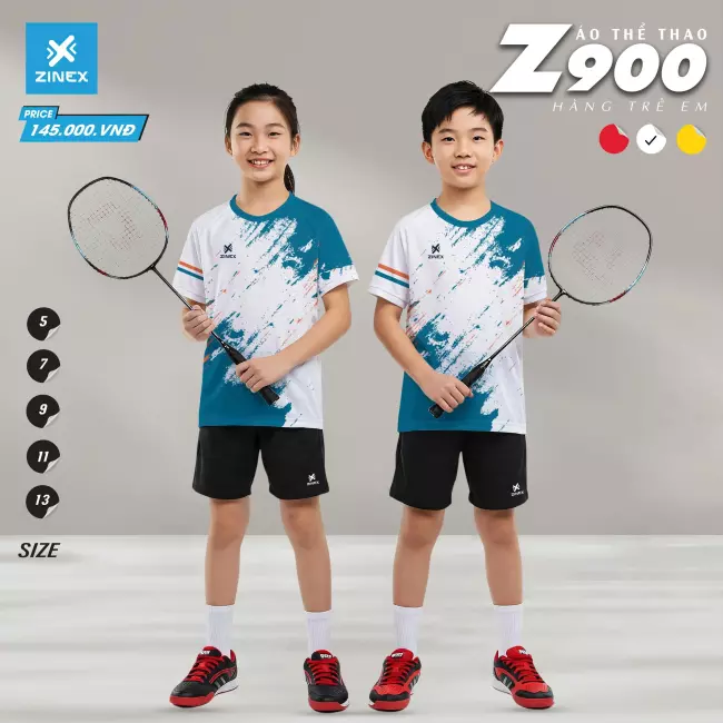 Áo cầu lông trẻ em - Zinex Z900
