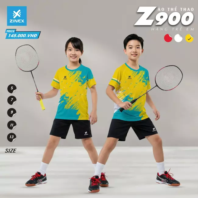 Áo cầu lông trẻ em - Zinex Z900