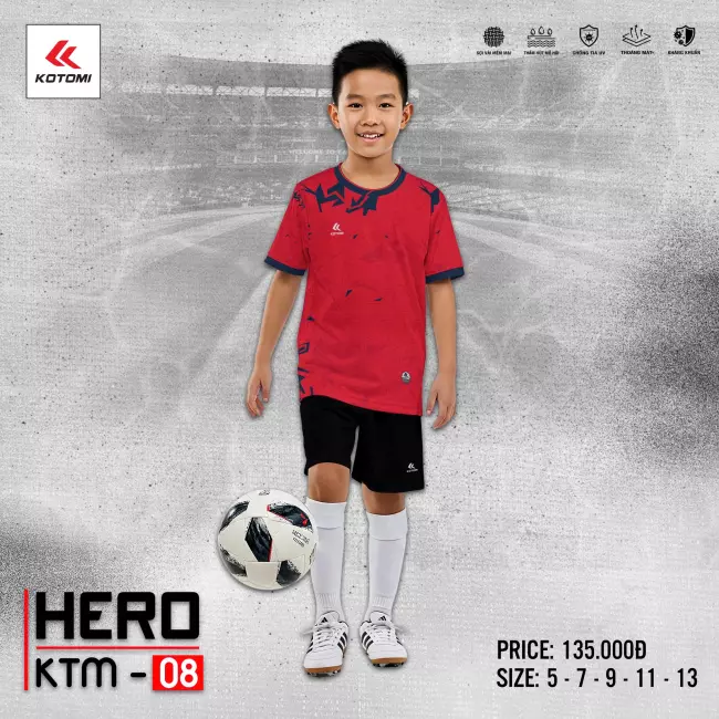 Quần áo bóng đá trẻ em Kotomi Hero