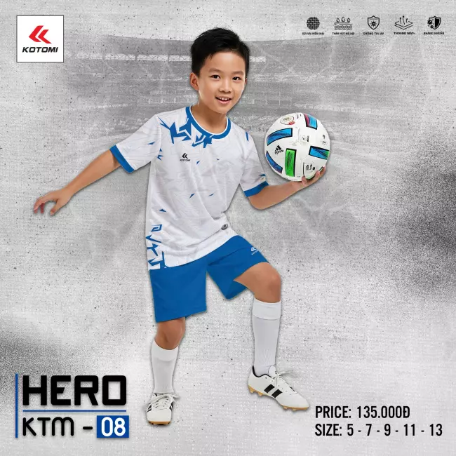 Quần áo bóng đá trẻ em Kotomi Hero