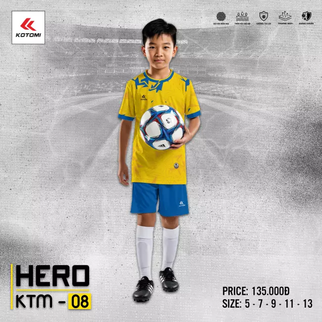 Quần áo bóng đá trẻ em Kotomi Hero