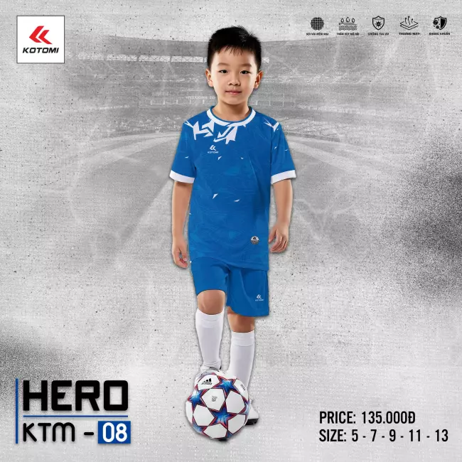 Quần áo bóng đá trẻ em Kotomi Hero