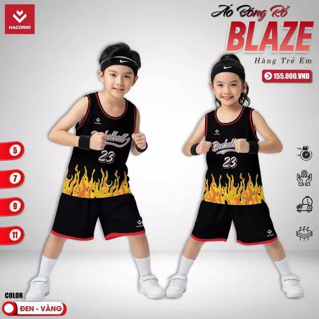 Quần áo bóng rổ trẻ em - Hacorio Blaze