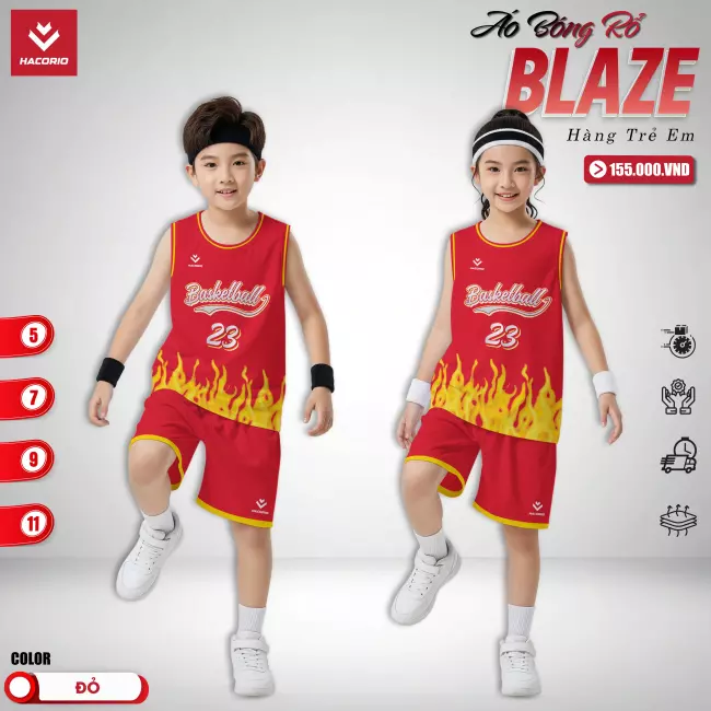Quần áo bóng rổ trẻ em - Hacorio Blaze