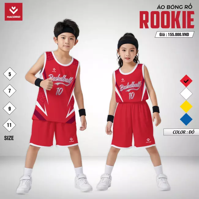 Quần áo bóng rổ trẻ em - Hacorio Rookie