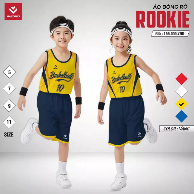 Quần áo bóng rổ trẻ em - Hacorio Rookie