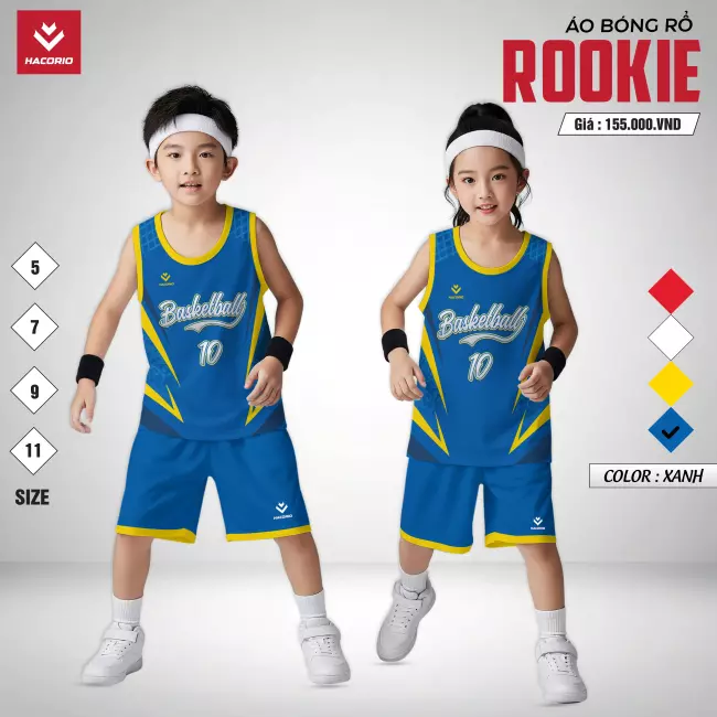 Quần áo bóng rổ trẻ em - Hacorio Rookie